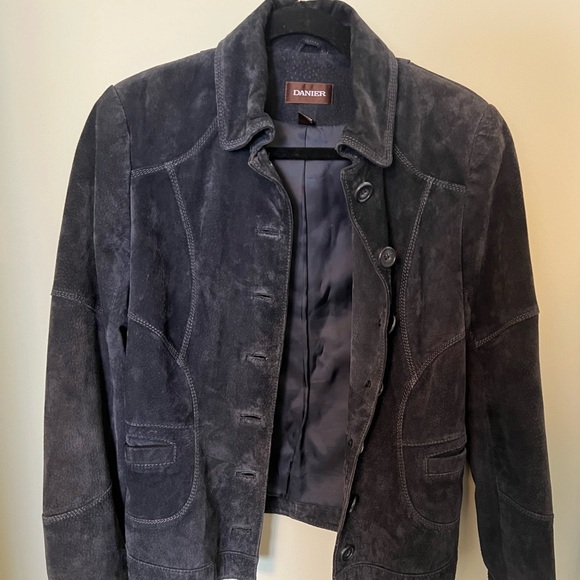 Blue suede jacket - Picture 9 of 10